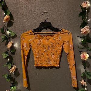 Yellow Crop top